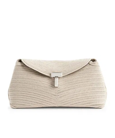 Totême Flap Clutch In Brown