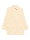 Totême Flap-pocket Coat In Neutral