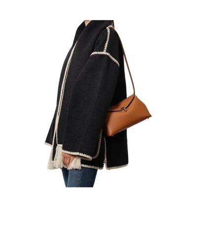 Totême Flap Shoulder Bag In Black