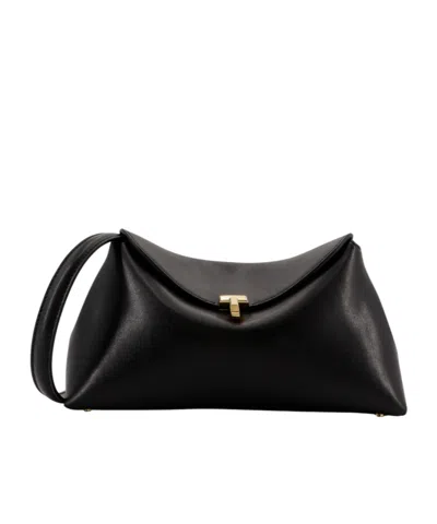Totême Flap Shoulder Bag In Black