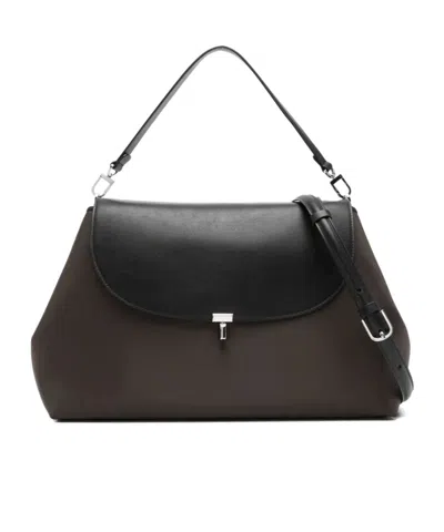 Totême Flap Shoulder Bag In Black