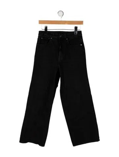 Pre-owned Totême Flare Fit Denim Wide Leg Jeans In Black