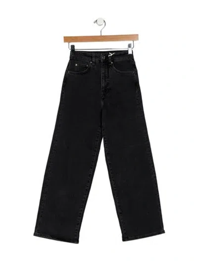 Pre-owned Totême Flare Fit Denim Wide Leg Jeans In Black