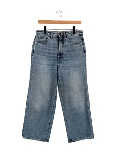 Pre-owned Totême Flare Fit Denim Wide Leg Jeans In Blue