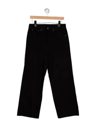 Pre-owned Totême Flare Fit Wide Leg Jeans In Black