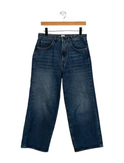 Pre-owned Totême Flare Wide Leg Jeans In Blue