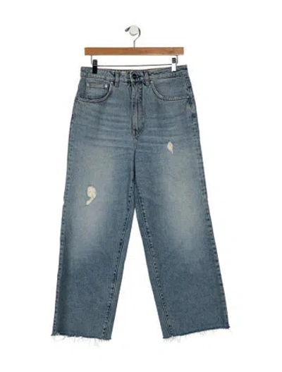 Pre-owned Totême Flare Wide Leg Jeans In Blue