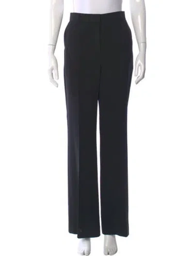 Pre-owned Totême Flared Evening Trousers Wide Leg Pants In Black