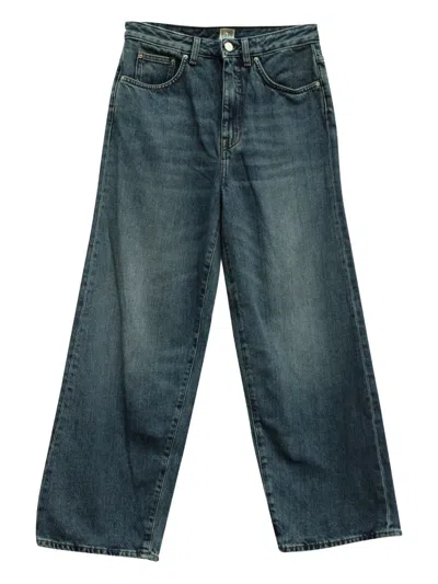 Pre-owned Totême Flared Jeans In Blue