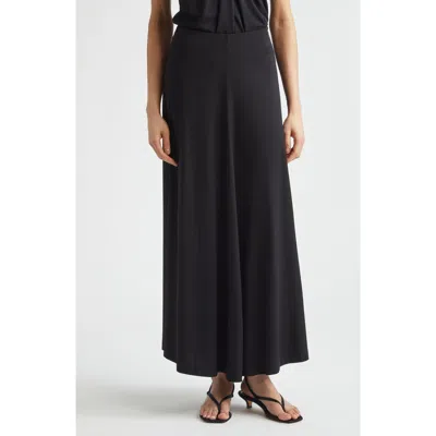Totême Toteme Flared Jersey Maxi Skirt In Black