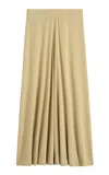Totême Toteme Flared Jersey Midi Skirt In Neutral