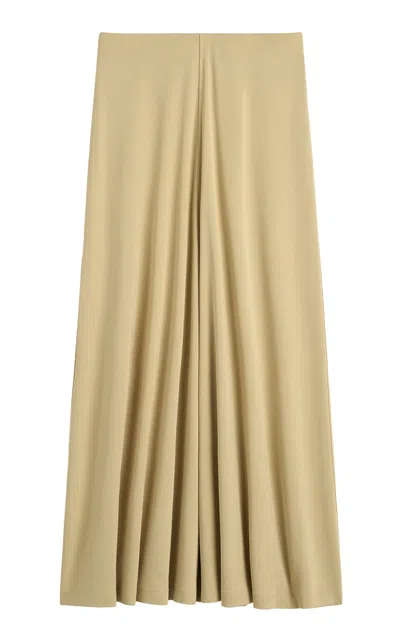 Totême Toteme Flared Jersey Midi Skirt In Neutral
