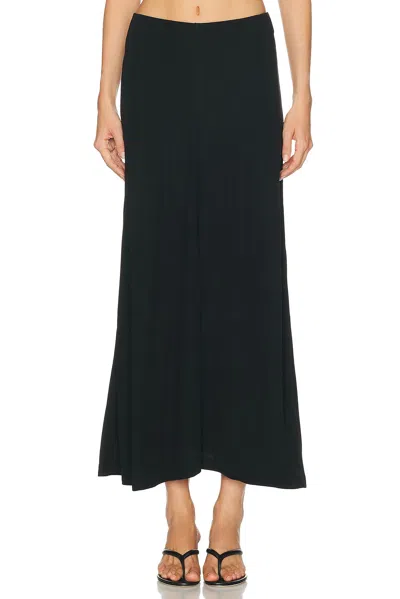Totême Flared Jersey Skirt In Black