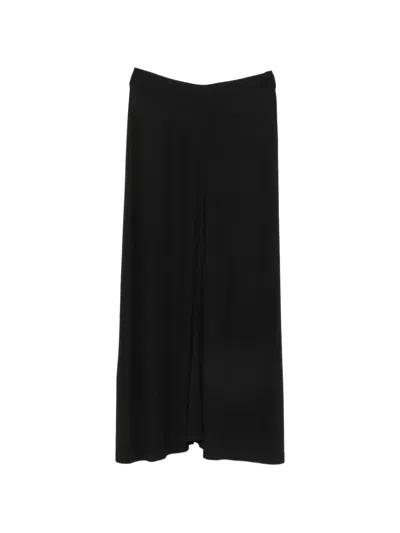 Totême Jersey Maxi Dress Halter Neck Open Back In Black