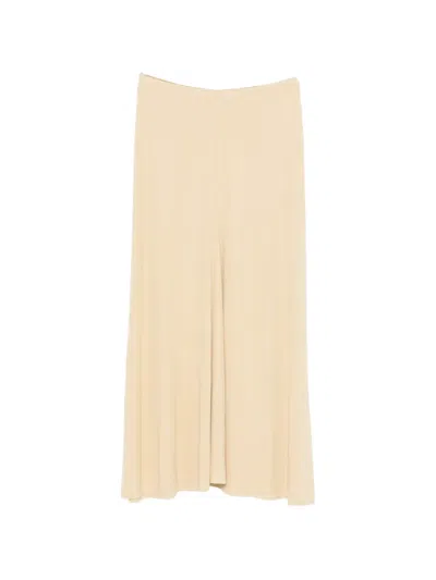 Totême Flared Maxi Skirt In Neutral