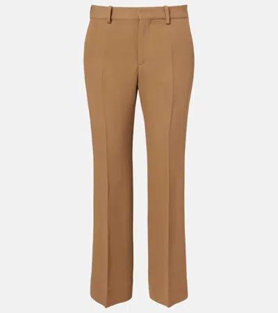 Totême Flared Pants In Brown