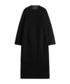 Totême Flared Sleeve Coat In Black