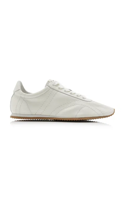 Totême Toteme Flex Leather Sneakers In White