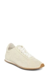 Totême Flex Suede Sneakers Stone In Nude