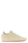 Totême Flex Suede Sneakers Stone In Nude