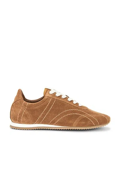 Totême Toteme Main Leather Sneakers In Brown