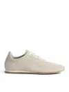 Totême Flex Suede Sneakers Stone In Neutral