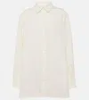Totême Floral Cotton-blend Jacquard Shirt In White