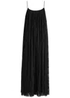 Totême Toteme Floral-embroidered Tulle Maxi Dress