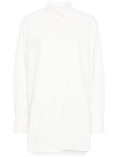 Totême Hemd Mit Jacquard-blumenmuster In Weiss