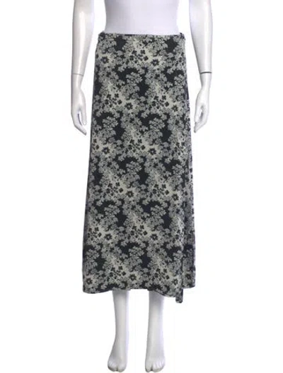 Pre-owned Totême Floral Print Long Skirt W/ Tags In Multicolor