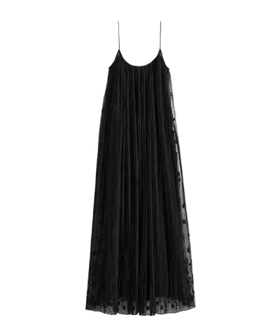 TOTÊME FLORAL TULLE MIDI DRESS