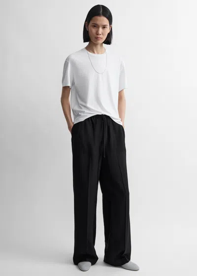 Totême Fluid Drawstring Trousers Black