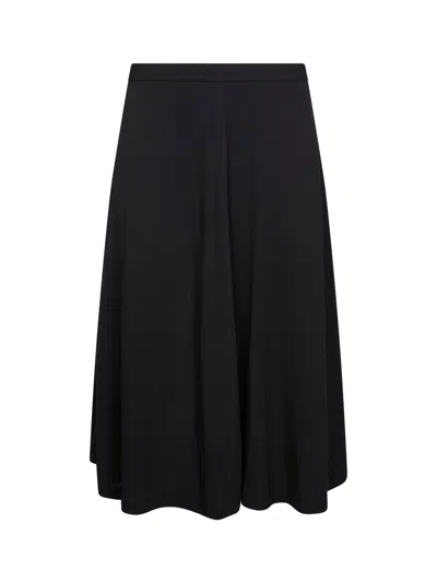 Totême Toteme Fluid Jersey A-line Skirt In Black