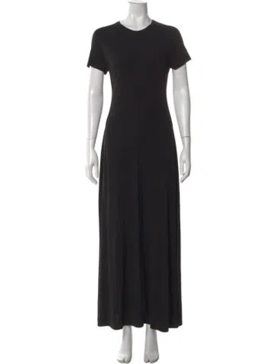 Pre-owned Totême Fluid Jersey Long Dress In Black