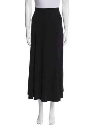 Pre-owned Totême Fluid Jersey Long Skirt In Black