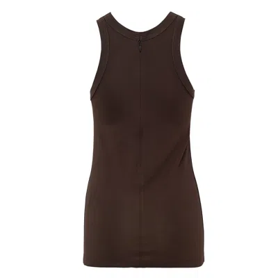 Totême Fluid Jersey Tank In Brown
