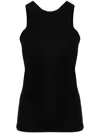 Totême Fluid Jersey Tank In Black  