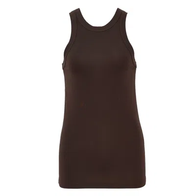 Totême Fluid Jersey Tank In Brown