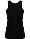 Totême Fluid Jersey Tank In Black