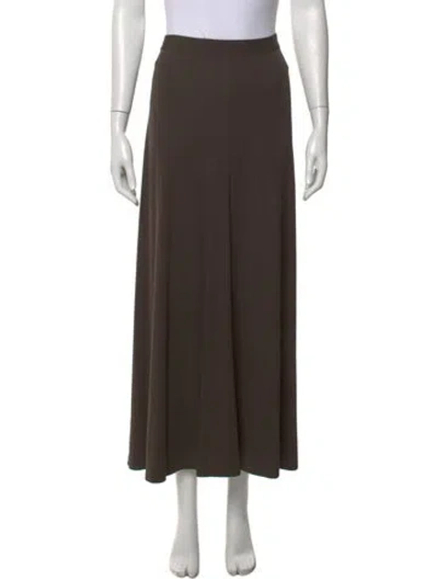 Pre-owned Totême Fluid Long Skirt In Brown