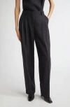 Totême Toteme Fluid Pleated Trousers In Black