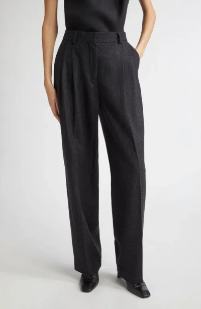Totême Toteme Fluid Pleated Trousers In Black