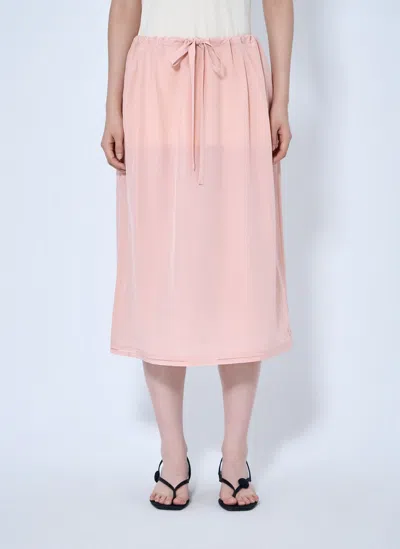 Totême Fluid Silk Skirt In Pink