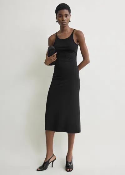 Totême Fluid Slip Dress Black