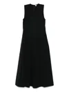 Totême Fluid Summer Dress In Black