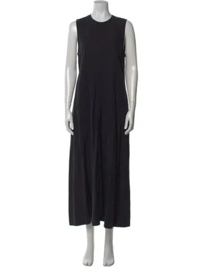 Pre-owned Totême Fluid Summer Dress Long Dress In Black
