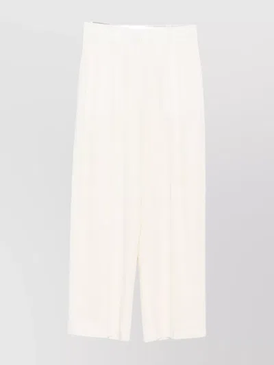 TOTÊME FLUID TROUSERS WITH PLEATS AND WIDE LEG