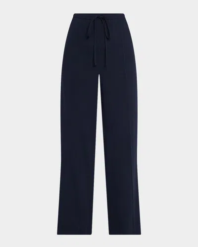 Totême Fluid Winter Drawstring Trousers In Blue
