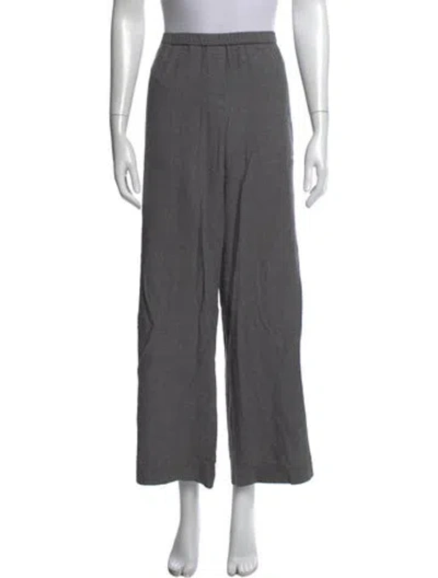 Pre-owned Totême Fluid Winter Trousers Wide Leg Pants In Gray