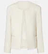Totême Fluid Wool-blend Jacket In White